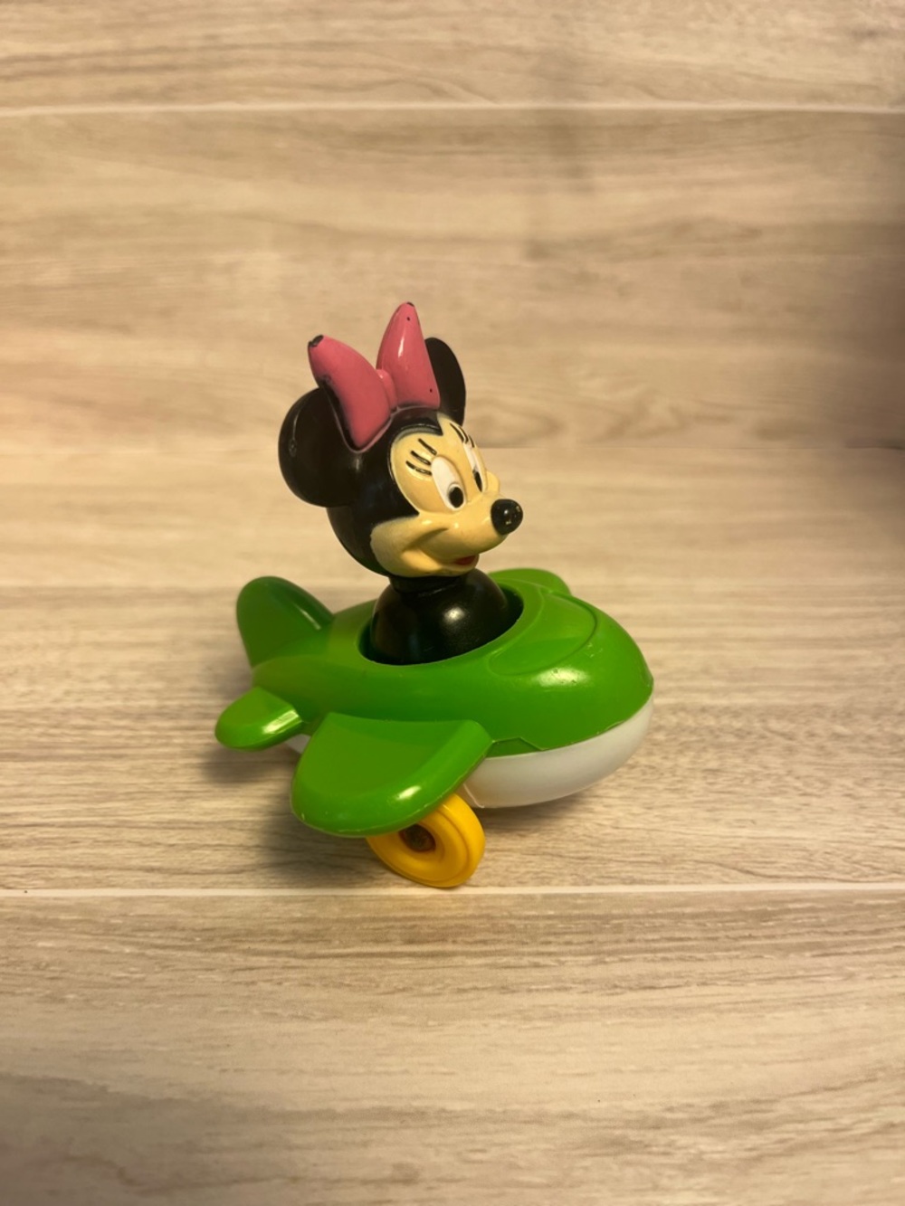 Vintage Disney ILLCO Minnie Mouse Little People Figure & Airplane